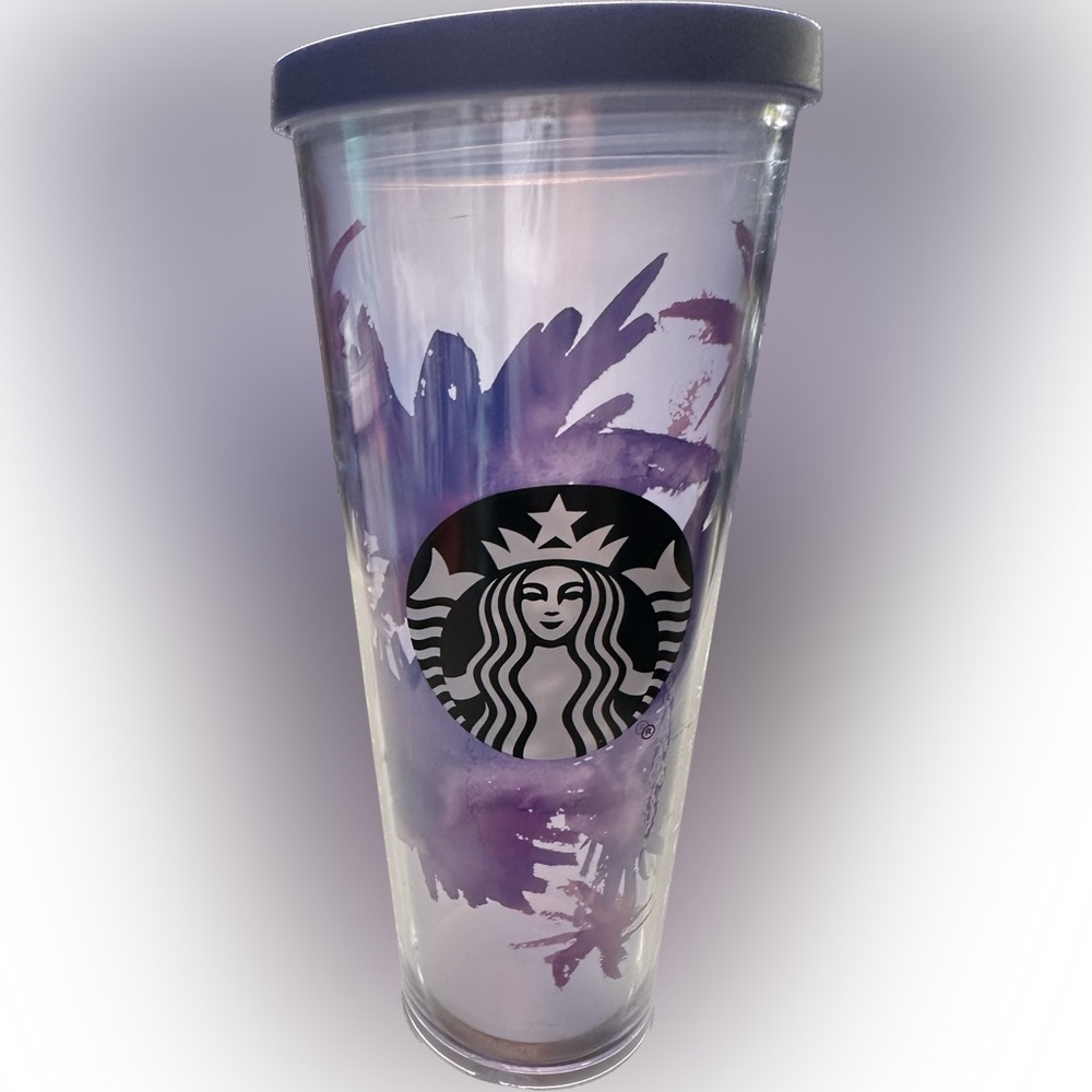 Starbucks Venti Purple Watercolor Cold Tumbler